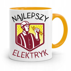 Kubek Żółty Dla Elektryka Najlepszy Elektryk