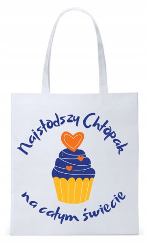 Dla Chłopaka Męża Prezent Torba Eco Biała Shopper
