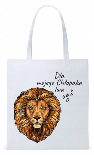 Dla Chłopaka Męża Prezent Torba Eco Biała Shopper
