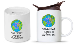 Zestaw Skarbonka + Kubek Dla Jubilera Prezent