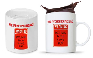 Zestaw Skarbonka + Kubek Dla Rolnika Prezent
