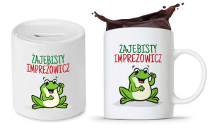 Zestaw Skarbonka + Kubek Imprezowicza Prezent