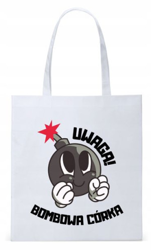 Dla Córki Córeczki Prezent Torba Eco Biała Shopper