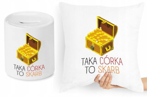 Dla Córki Zestaw Poduszka + Skarbonka Prezent