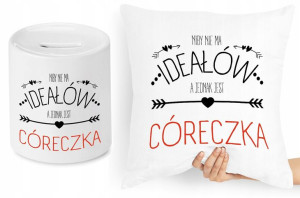Dla Córki Zestaw Poduszka + Skarbonka Prezent