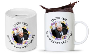 Zestaw Śmieszny Pis Kaczyński Kubek + Skarbonka