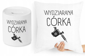 Dla Córki Zestaw Poduszka + Skarbonka Prezent