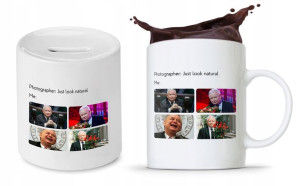 Zestaw Śmieszny Pis Kaczyński Kubek + Skarbonka