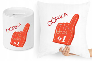 Dla Córki Zestaw Poduszka + Skarbonka Prezent
