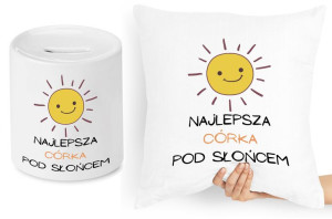 Dla Córki Zestaw Poduszka + Skarbonka Prezent