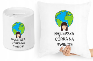 Dla Córki Zestaw Poduszka + Skarbonka Prezent