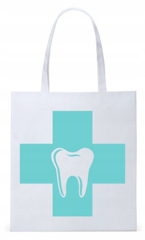Dla Dentysty Stomatologa Torba Eco Biała Shopper