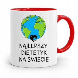Dla Dietetyka Dietetyczki Kubek Czerwony Prezent