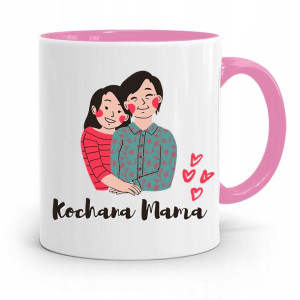 Kubek Różowy Prezent Dla Mamy Kochana Mama Prezent