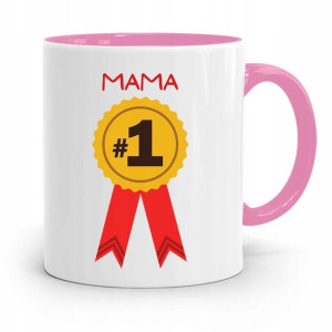 Kubek Różowy Prezent Dla Mamy Mama Na Medal