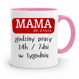 Kubek Różowy Prezent Dla Mamy Mama Sp. Z O.o.