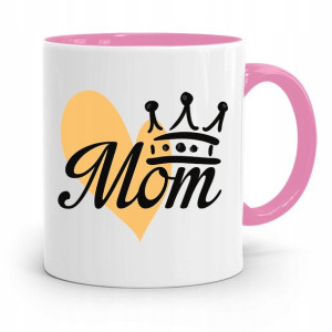 Kubek Różowy Prezent Dla Mamy Mom Prezent