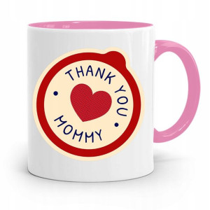 Kubek Różowy Prezent Dla Mamy Thank You Mommy