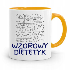 Dla Dietetyka Dietetyczki Kubek Żółty Na Prezent