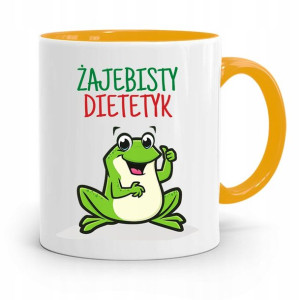 Dla Dietetyka Dietetyczki Kubek Żółty Na Prezent
