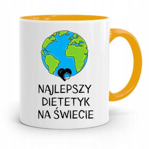 Dla Dietetyka Dietetyczki Kubek Żółty Na Prezent