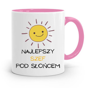 Kubek Różowy Prezent Dla Szefa Najlepszy Szef