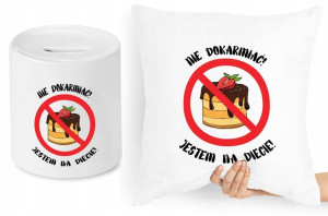 Dla Dietetyka Zestaw Poduszka + Skarbonka Prezent