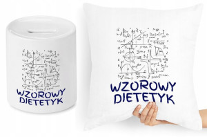 Dla Dietetyka Zestaw Poduszka + Skarbonka Prezent