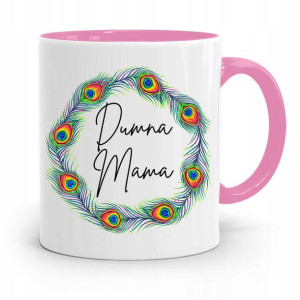 Kubek Różowy Prezent Mamy Matki Dumna Mama