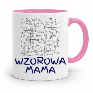 Kubek Różowy Prezent Mamy Matki Wzorowa Mama
