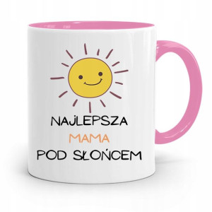 Kubek Różowy Prezent Mamy Najlepsza Pod Słońcem