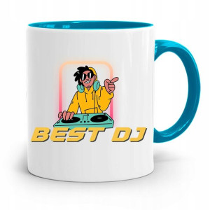 Dla Dja Muzyka Kubek Błękitny Best Dj Prezent