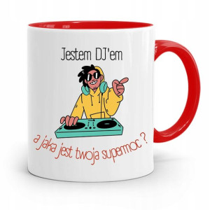 Dla Dja Muzyka Kubek Czerwony Jestem Djem Prezent