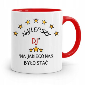 Dla Dja Muzyka Kubek Czerwony Najlepszy Dj Prezent