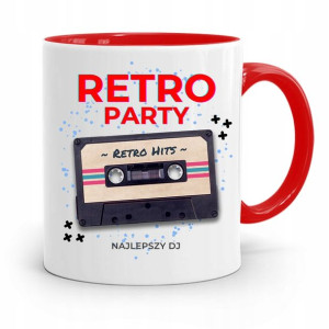 Dla Dja Muzyka Kubek Czerwony Retro Dj Prezent
