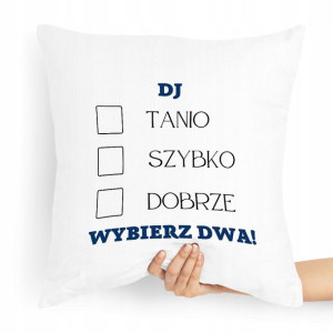 Dla Dja Muzyka Prezent Poduszka Tanio Szybko