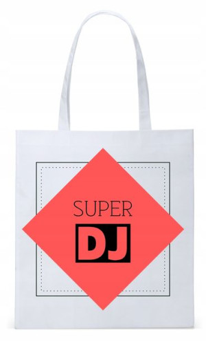 Dla Dja Muzyka Prezent Torba Biała Eco Shopper