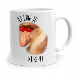 Kubek Śmieszny Nosacz Janusz Aj Low Ju Kurła!
