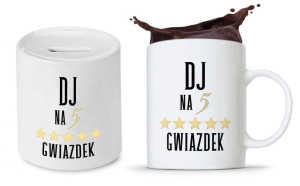 Dla Dja Muzyka Prezent Zestaw Skarbonka + Kubek