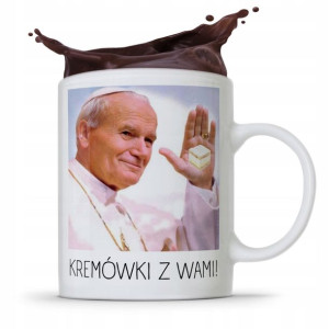 Kubek Śmieszny Prezent Jan Paweł Ii Papież Papaj