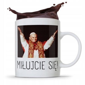 Kubek Śmieszny Prezent Jan Paweł Ii Papież Papaj