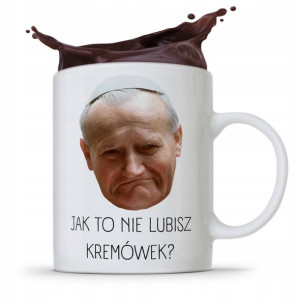 Kubek Śmieszny Prezent Jan Paweł Ii Papież Papaj