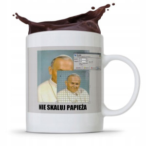 Kubek Śmieszny Prezent Jan Paweł Ii Papież Papaj