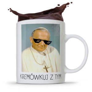 Kubek Śmieszny Prezent Jan Paweł Ii Papież Papaj