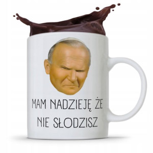 Kubek Śmieszny Prezent Jan Paweł Ii Papież Papaj