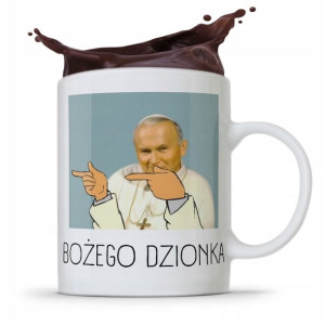 Kubek Śmieszny Prezent Jan Paweł Ii Papież Papaj