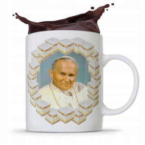 Kubek Śmieszny Prezent Jan Paweł Ii Papież Papaj