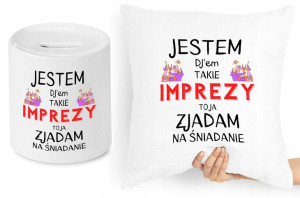 Dla Dja Zestaw Poduszka + Skarbonka Prezent