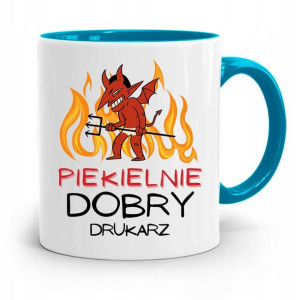 Dla Drukarza Kubek Błękitny Na Prezent Na Urodziny