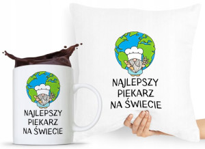 Zestaw Poduszka + Kubek Prezent Dla Piekarza